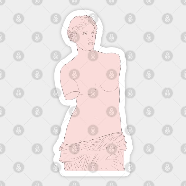 Aphrodite - Venus De Milo Sticker by LiLian-Kaff